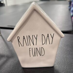Rae Dunn "Rainy Day Fund" Birdhouse
